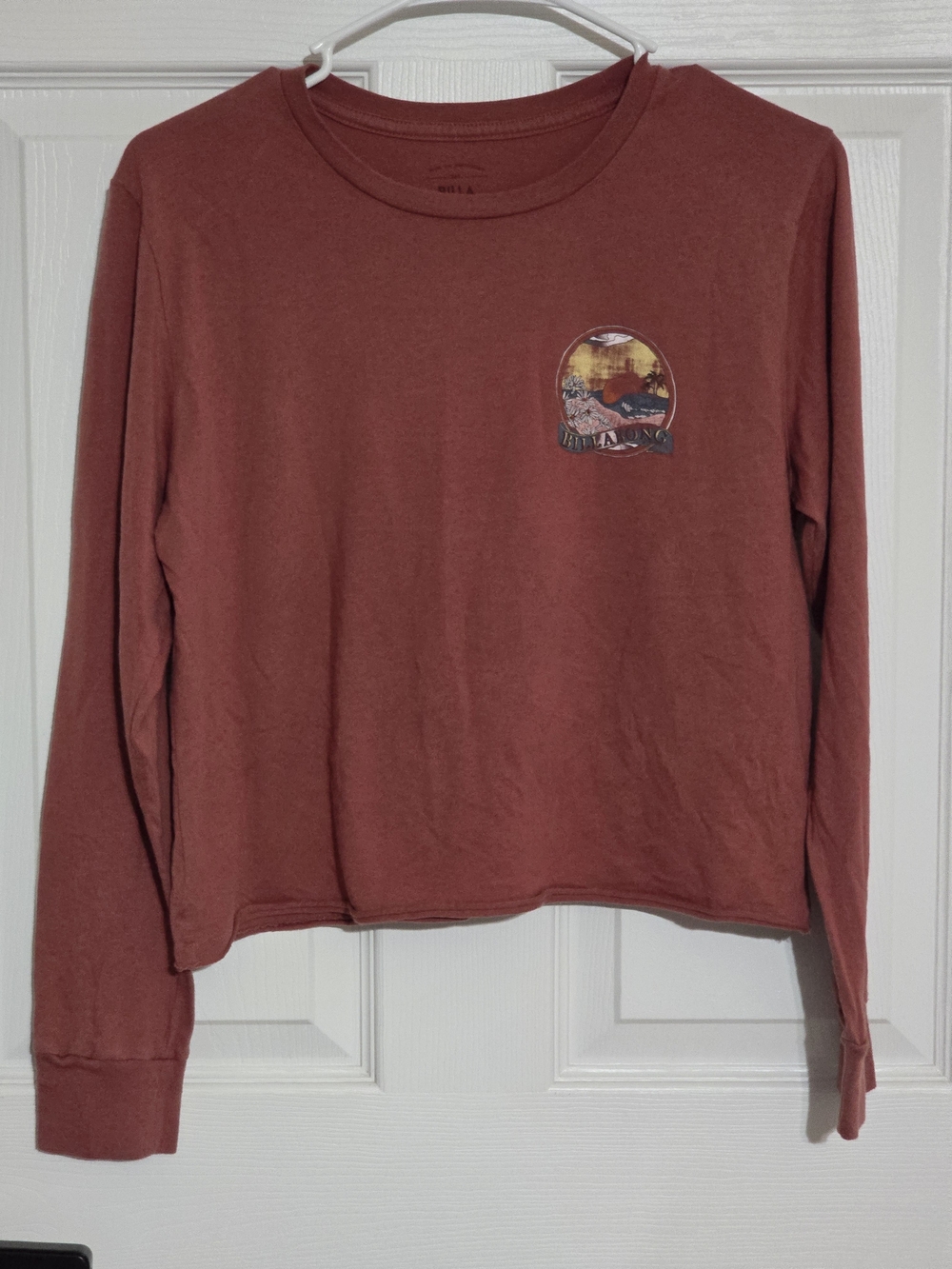 Billabong Women's Long Sleeve Tee - Rusty Rose